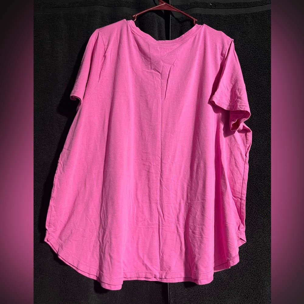 Ava & Viv Bright Pink Short Sleeve Tee - Picture 2 of 3